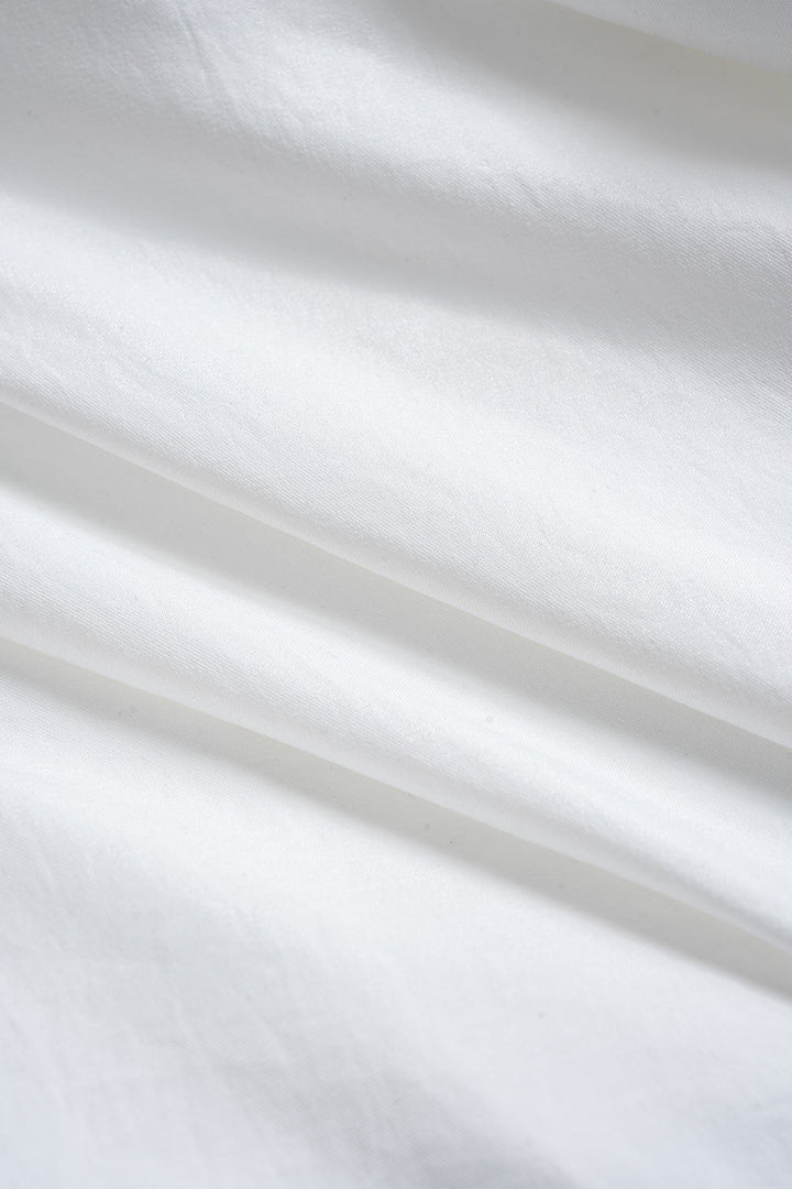 Halenka s dlouhým rukávem, asymetrickým zadním dílem a výstřihem do V