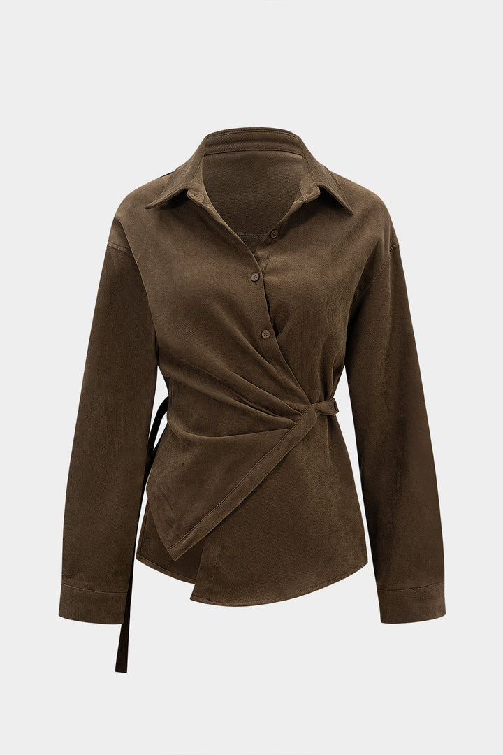 Asymetrická dlouhá košile s uzávěrem